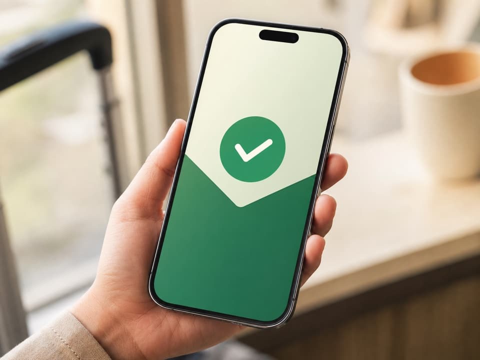 Phone showing a successful payment confirmation